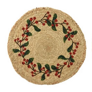 Holly Printed Jute Placemats