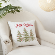 Merry Christmas Trees Pillow