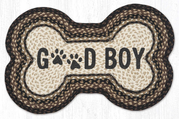 "Good Boy" Bone Rug