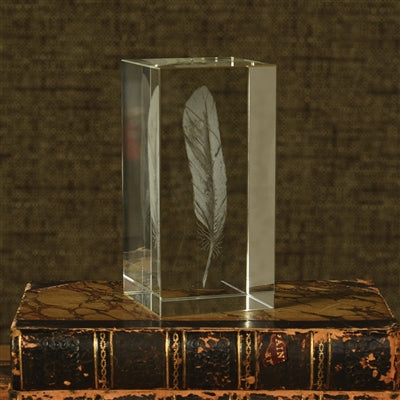 Feather - Glass Hologram