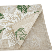 Embroidered Poinsettia Table Runner