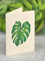 Monstera Plant Pop-Up Card