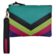 Multi Color Top Zip Wristlet by ili New York