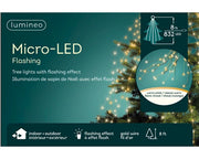 8' LED Tree Cascade Micro Lights Gold Wire