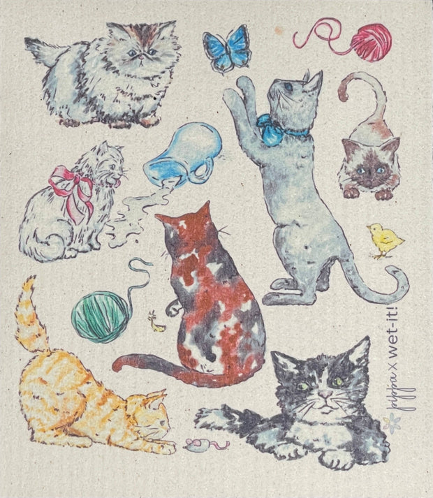 Fine Feline Swedish Cloth