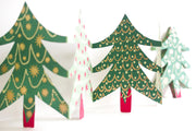 Christmas Tree Concertina Paper Garland