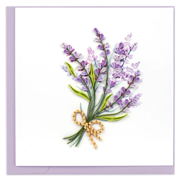 Lavender Quilling Card