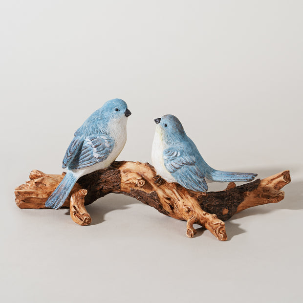 Bluebirds on Branch