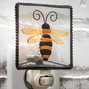 Fused Glass Bee Night Light