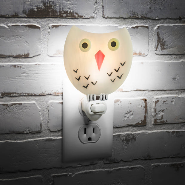 Owl Night Light Fused Glass Nightlight