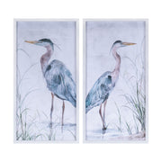 Framed Heron Prints, 2 Assorted