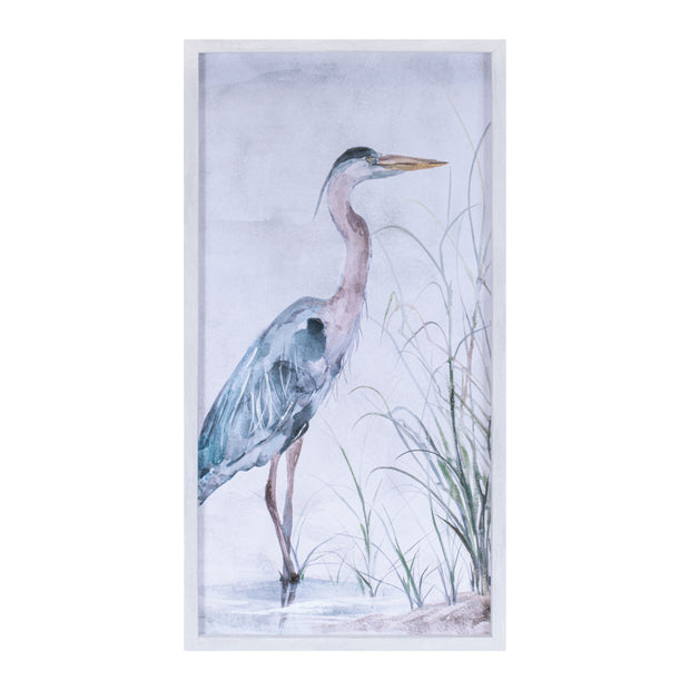 Framed Heron Prints, 2 Assorted