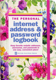 Peony Garden Internet & Password Logbook