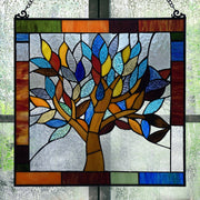 18"H Marely Multicolor Mystical Tree Window Panel