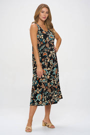 Boho Blossom Slinky Tank Dress