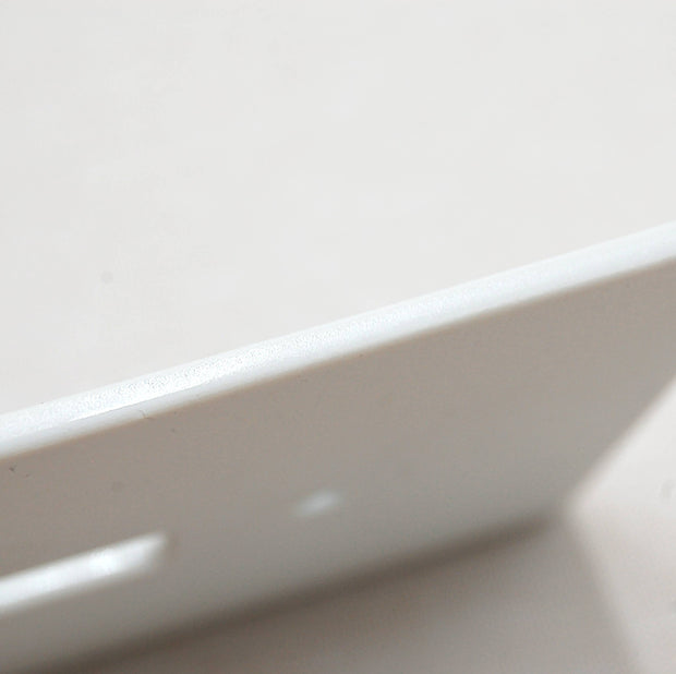 White Egret Double Ceramic Switch Plate