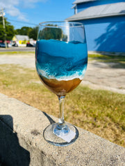 Ocean Stemmed Wine Glass