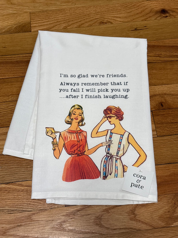 Finish Laughing Flour Sack Towel
