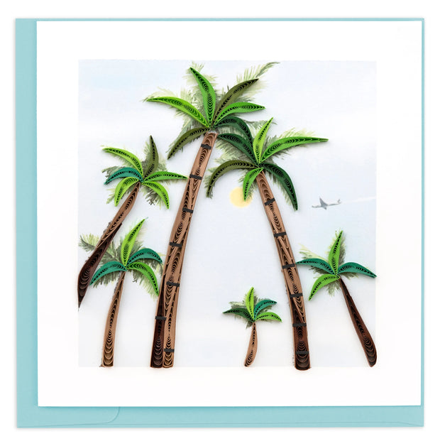 Palm Trees Quilling Card