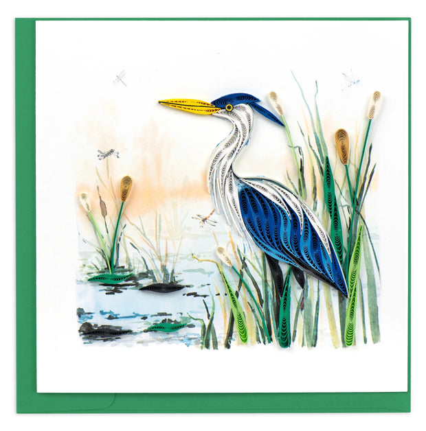 Great Blue Heron Quilling Card (NEW 2023)