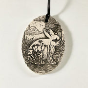 Rabbit Pottery Ornament