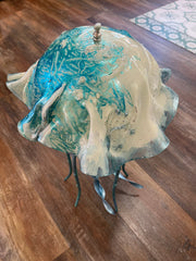 Sculpted Large Jellyfish Lamp