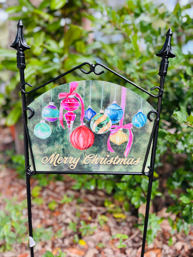 Ornaments Garden Sign