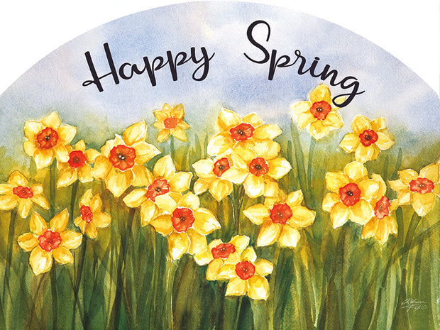 Daffodils Happy Garden Sign