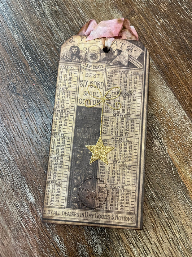 Vintage Christmas Trip Tag/Ornament