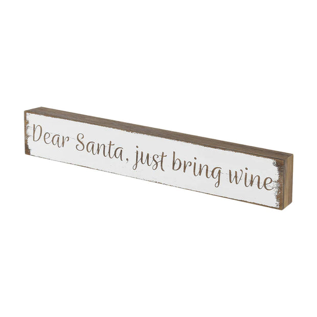 Santa Bring Wine Sign