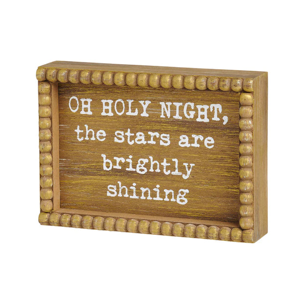 Oh Holy Night Block Sign