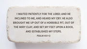 Psalm 40:1-2 Scripture Stone