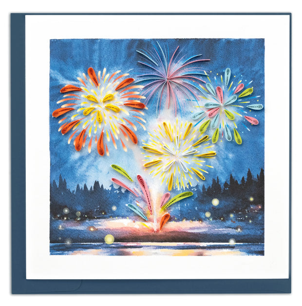 Fireworks Quilling Card