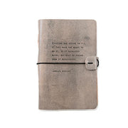 Artisan Leather Journal - Amelia Earhart - Grey