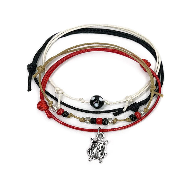 Ladybug Bracelet Set