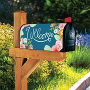 Positivity Blooms Blue Mailbox Wrap