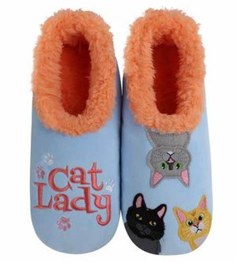 Cat Lady Snoozies Slippers