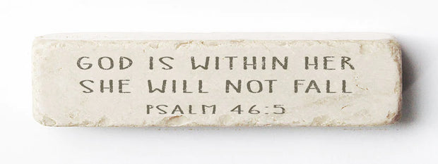 Psalm 46:5 Scripture Stone