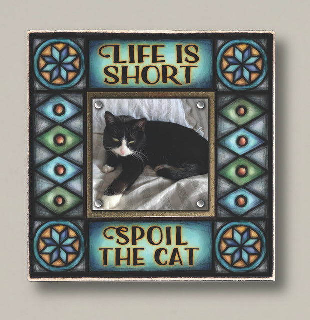 Spoil the Cat Magnetic Photo Frame