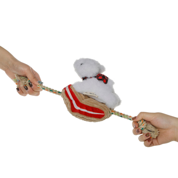 Polar Bear Rope Tug Dog Toy