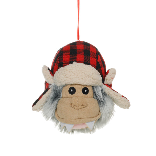 Yeti Head with Hat 2in1 Dog Toy