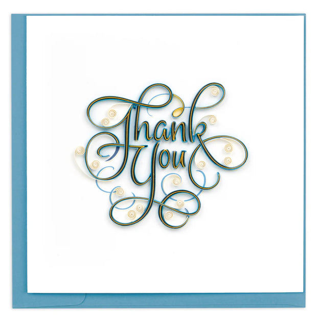 Thank You Scroll Quilling Card