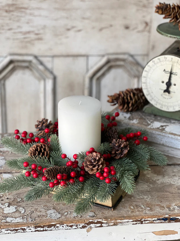 6.5" Tundra Berry Candle Ring