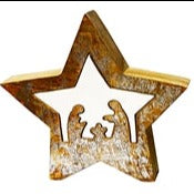 Wooden Star Nativity Small