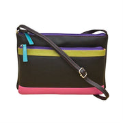 Double Zip Crossbody Bag by ili New York