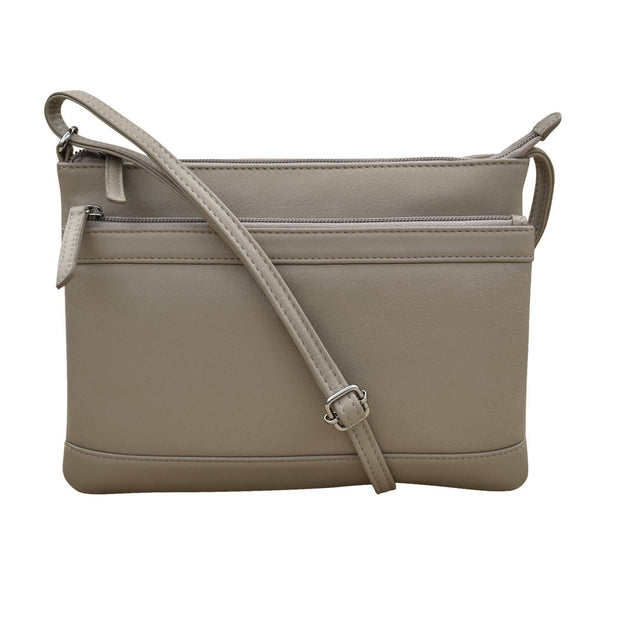 Double Zip Crossbody Bag by ili New York