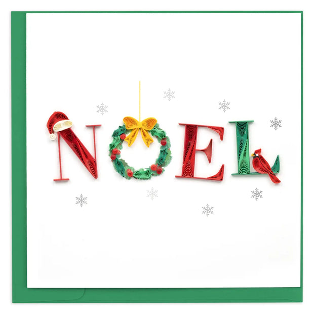 NOEL Quilled Card