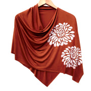 Botanical Poncho Collection White Ink