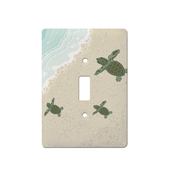 Baby Sea Turtles Ceramic Switch Plates