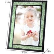 Green Stained Glass Picture Frame 5x7 Or 4x6